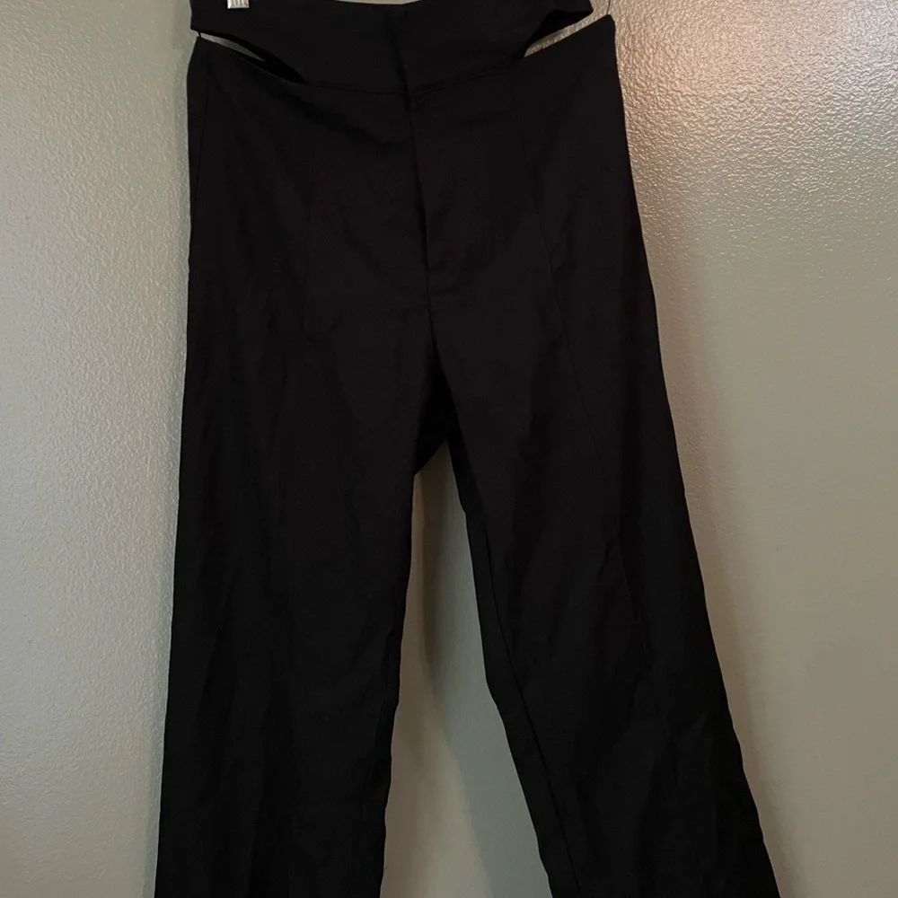 Princess Polly Alexia Wide Leg Pants Black NWOT - Picture 5 of 14